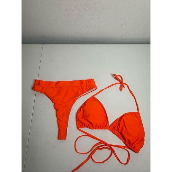 Women’s 2 pcs Bikini Set Orange Size M See Description - Picture 1 of 6